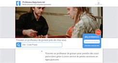 Desktop Screenshot of professeurdeguitare.net